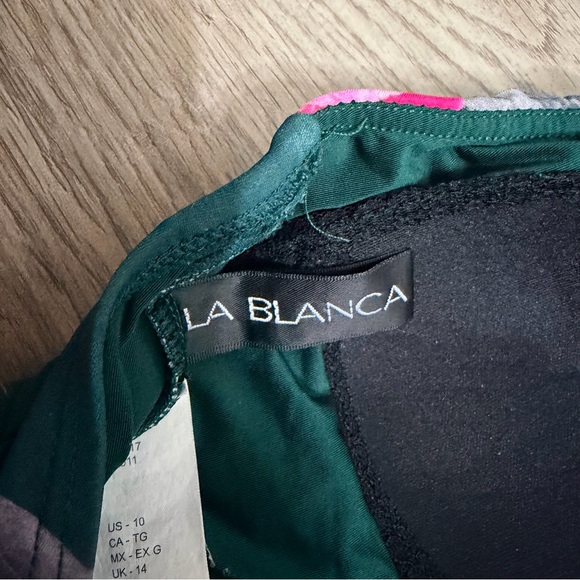 La Blanca Floral Deep V One Piece Swimsuit - Picture 9 of 12